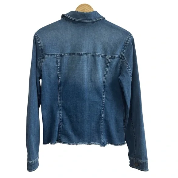 Upcycled Floral Femme Retro Boho Western Denim Jacket - Picture 2 of 6